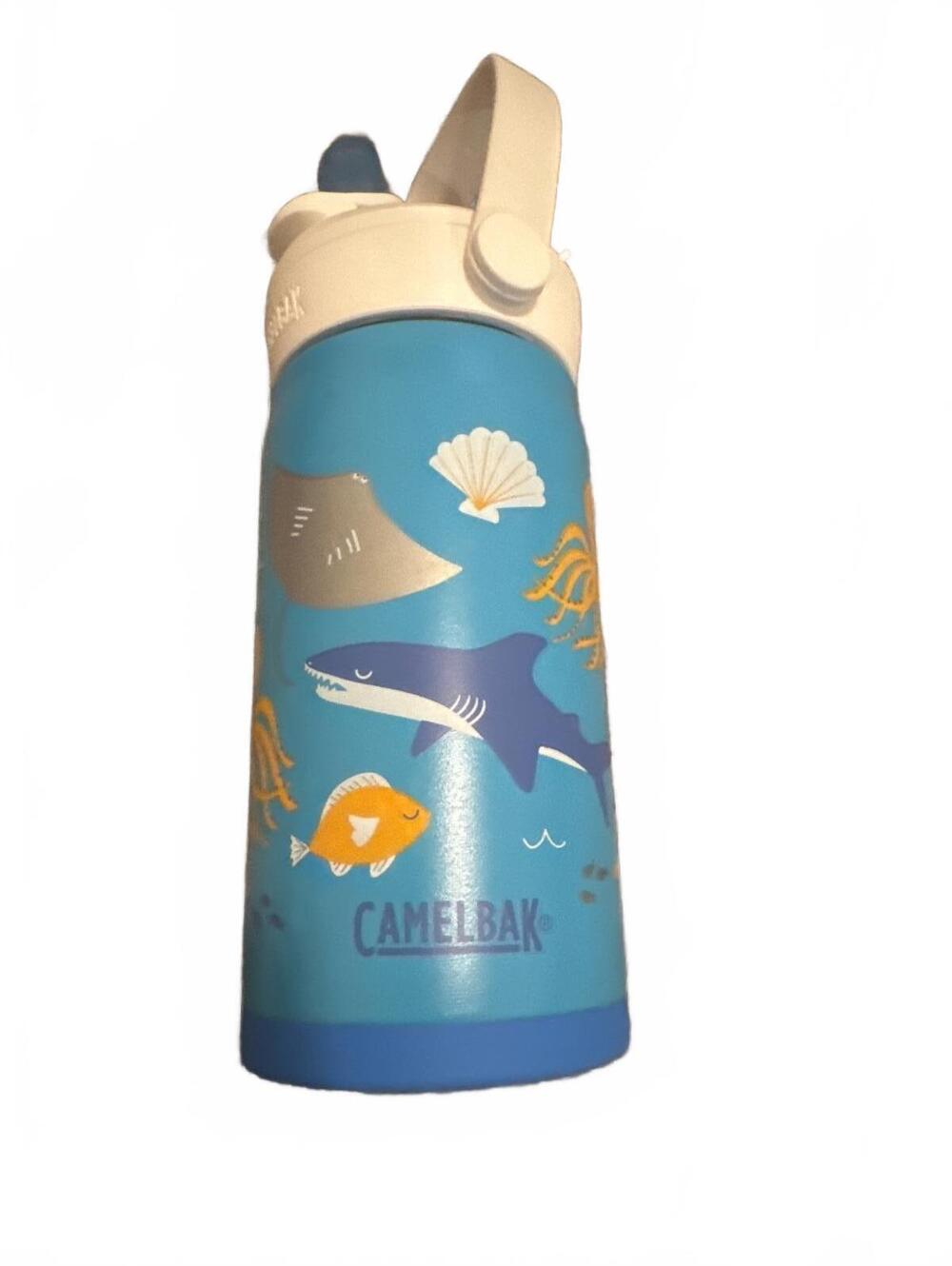 CamelBak Blue Kids Water Bottle with Straw